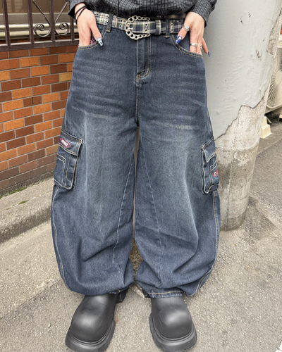 ワイドレッグカーゴパンツ KM7034