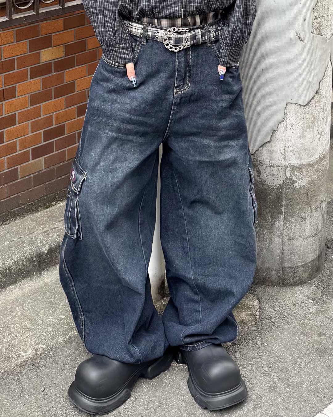 ワイドレッグカーゴパンツ KM7034 – YOLO（ヨロ）｜ファッション通販