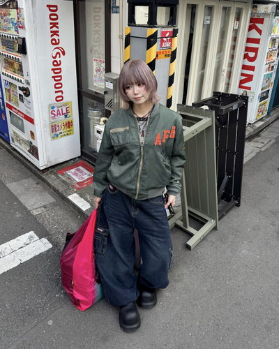 ワイドレッグカーゴパンツ KM7034