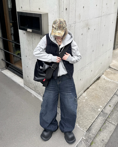 ワイドレッグカーゴパンツ KM7034