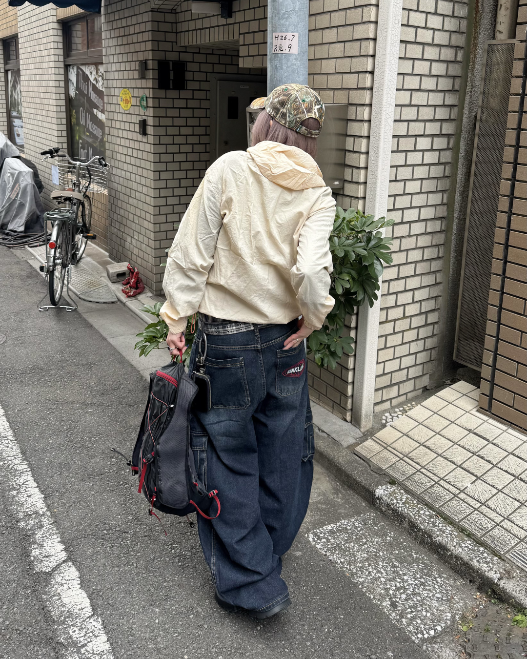 ワイドレッグカーゴパンツ KM7034