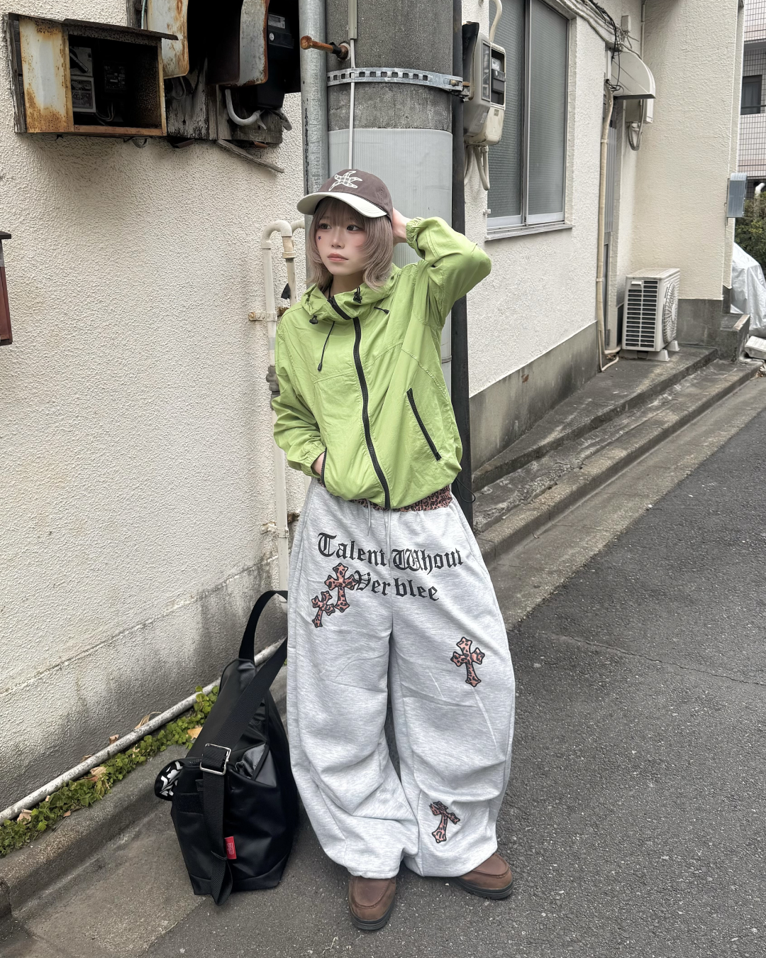 パッチワークスウェットパンツ KM7039