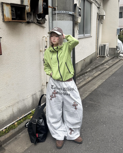 パッチワークスウェットパンツ KM7039