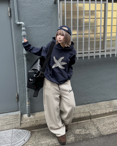 レトロボーダースウェットパンツ KM7040
