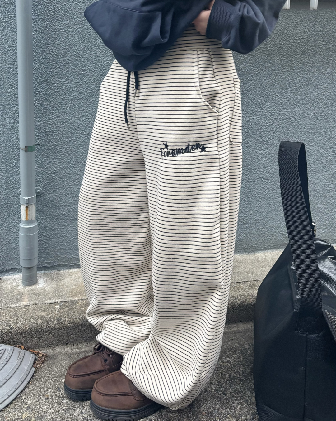 レトロボーダースウェットパンツ KM7040