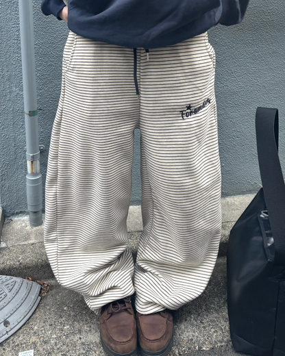 レトロボーダースウェットパンツ KM7040
