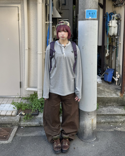 スタッズストレートパンツ KM7044