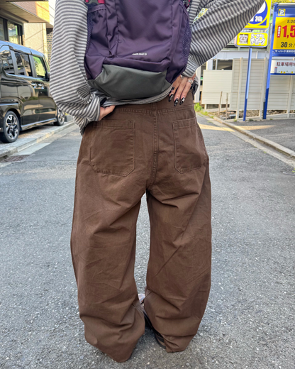 スタッズストレートパンツ KM7044