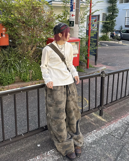 カジュアルヘンリーネックTシャツ KM7059