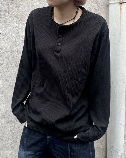 カジュアルヘンリーネックTシャツ KM7059