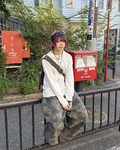カジュアルヘンリーネックTシャツ KM7059
