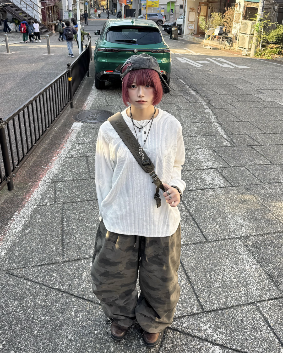 カジュアルヘンリーネックTシャツ KM7059