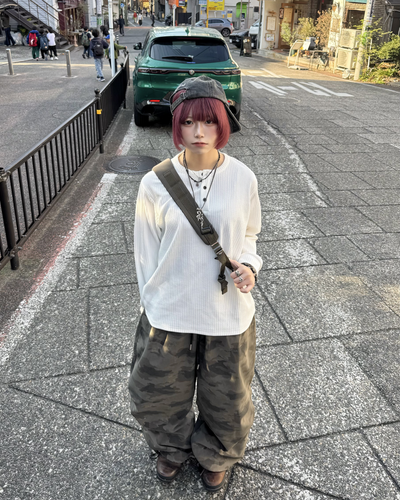 カジュアルヘンリーネックTシャツ KM7059