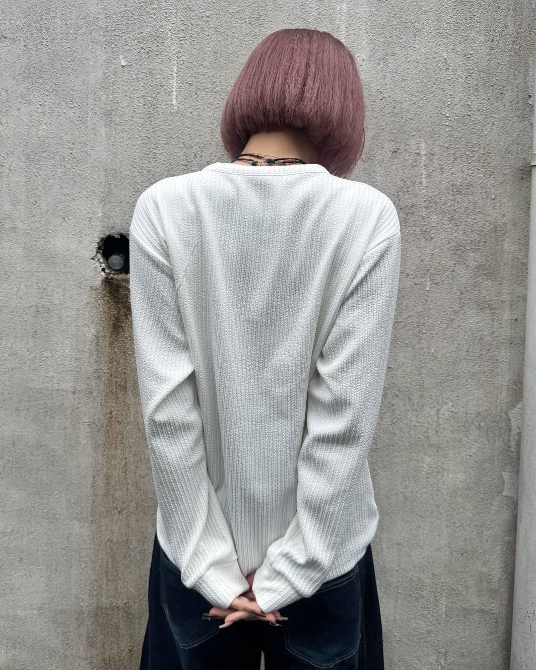 カジュアルヘンリーネックTシャツ KM7059