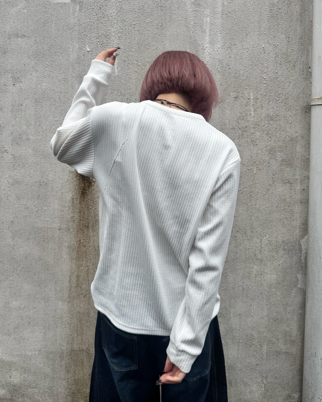 カジュアルヘンリーネックTシャツ KM7059