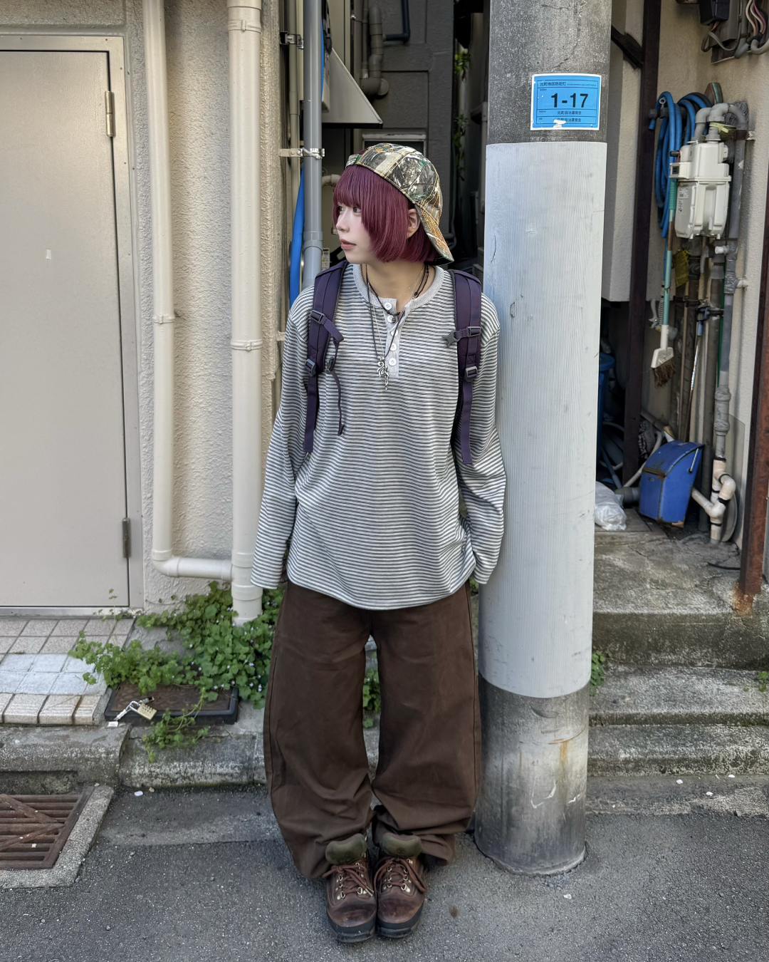 ヘンリーネックボーダーロングTシャツ KM7061 – YOLO（ヨロ