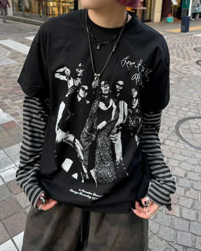 レイヤードボーダーTシャツ KM7066