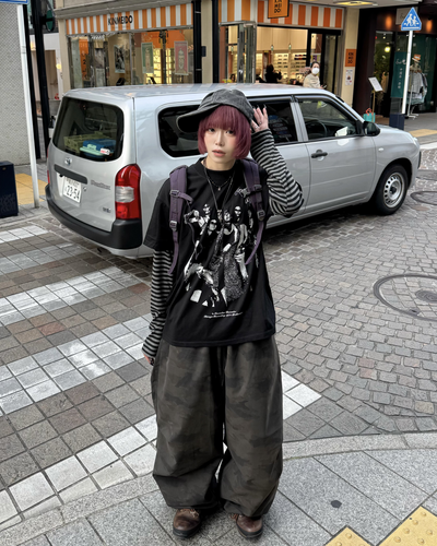 レイヤードボーダーTシャツ KM7066