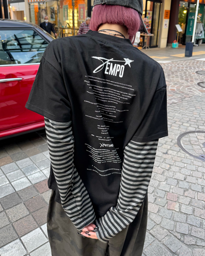 レイヤードボーダーTシャツ KM7066