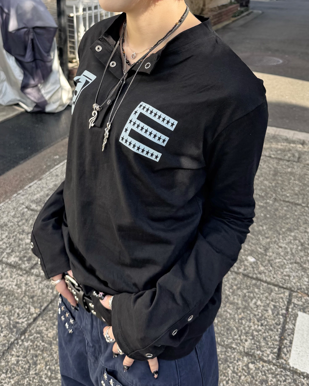 ヘンリーネックロゴTシャツ KM7067