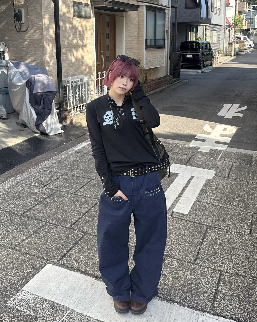ヘンリーネックロゴTシャツ KM7067