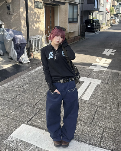 ヘンリーネックロゴTシャツ KM7067