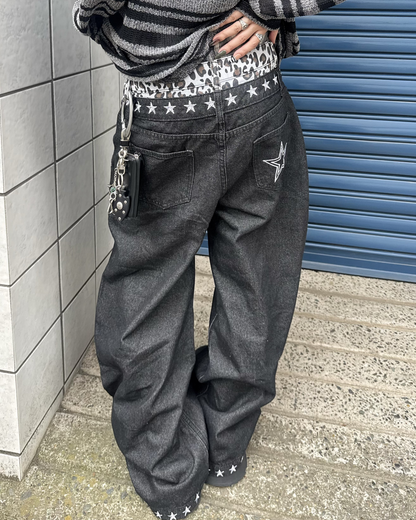 レイヤードデニムパンツ KM7081