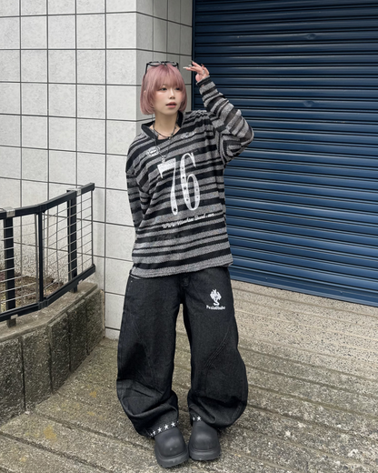 レイヤードデニムパンツ KM7081