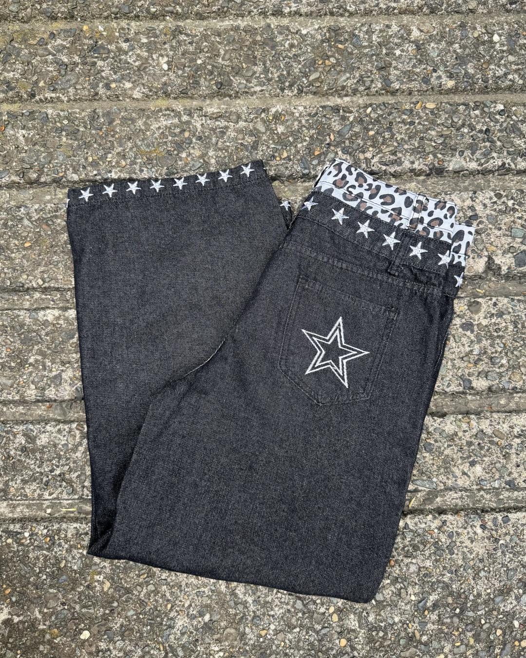 レイヤードデニムパンツ KM7081