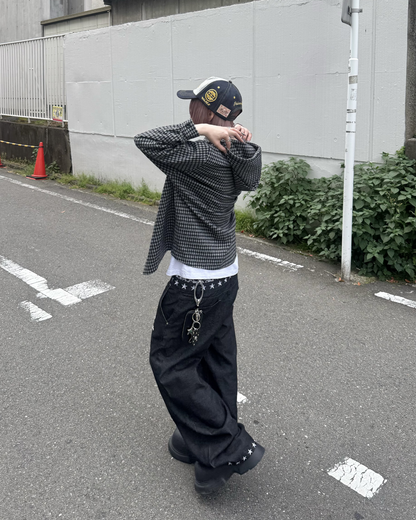 レイヤードデニムパンツ KM7081