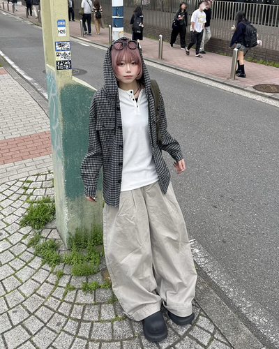 2タックワイドレッグパンツ KM7082