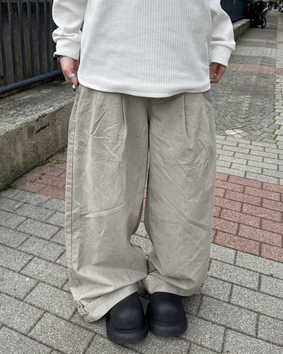 2タックワイドレッグパンツ KM7082