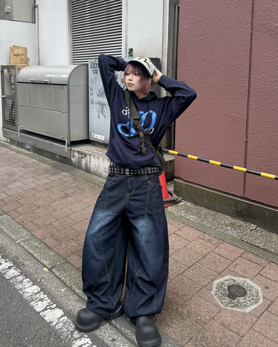 ロゴヒップカーブパンツ KM7099