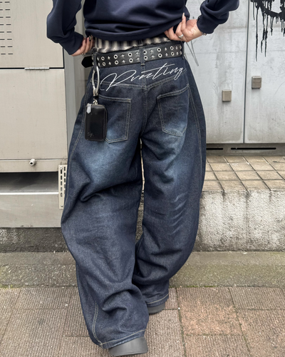 ロゴヒップカーブパンツ KM7099