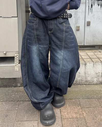 ロゴヒップカーブパンツ KM7099