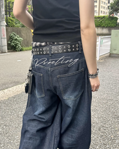 ロゴヒップカーブパンツ KM7099