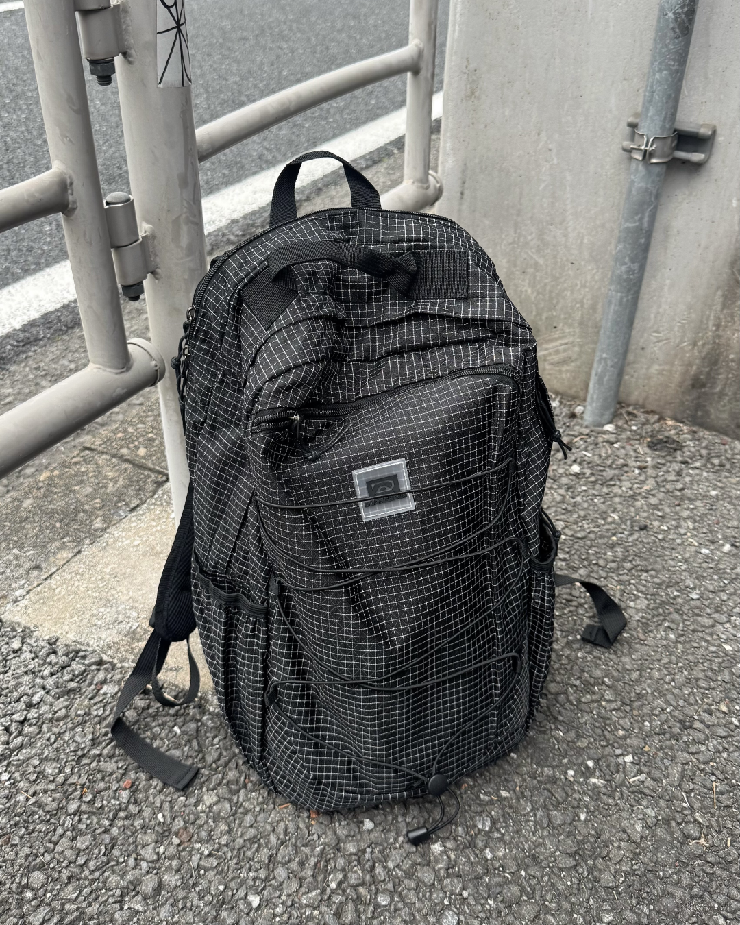 カラーシングルチェックリュック KM7125