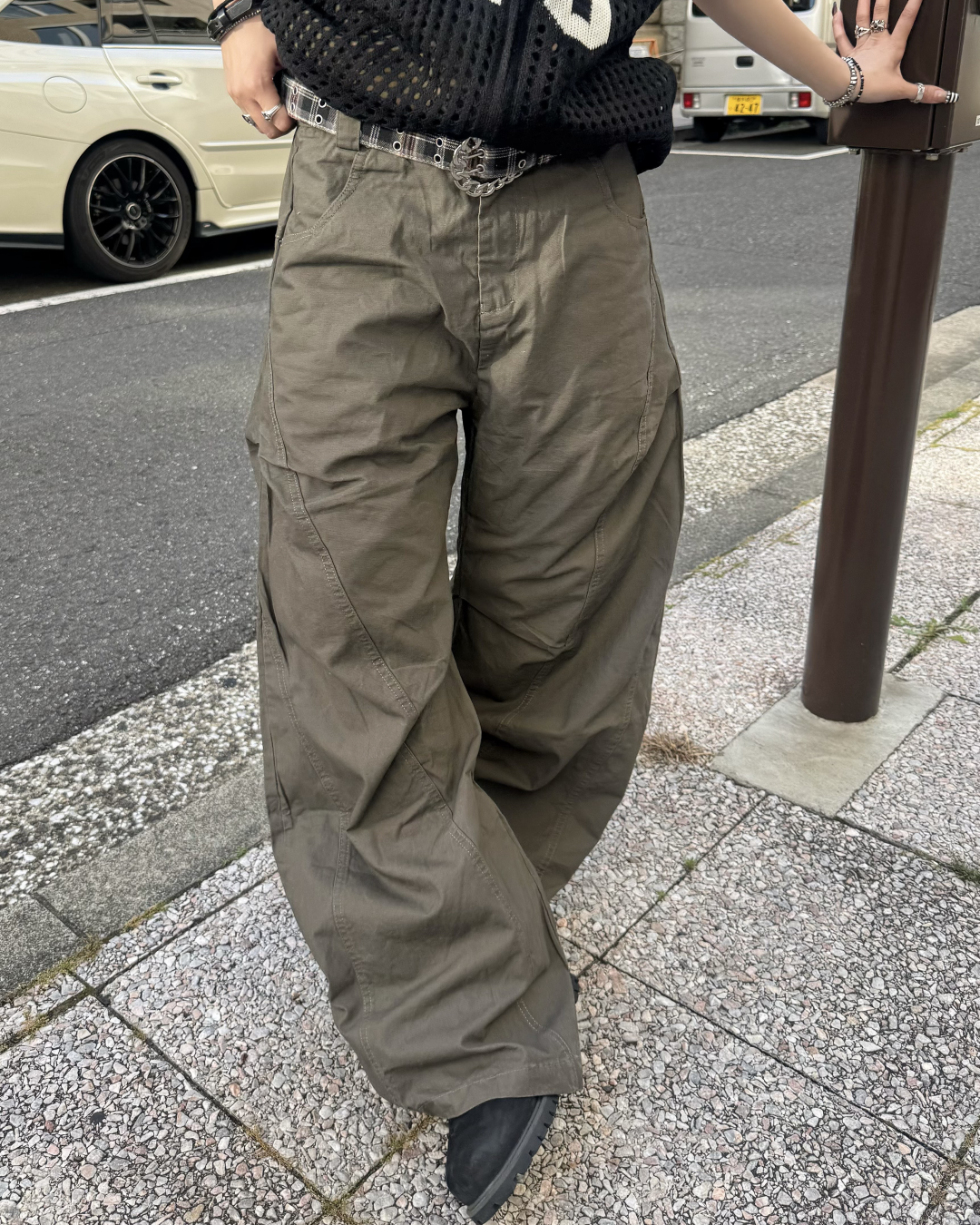 ラインカーブパンツ KM7129