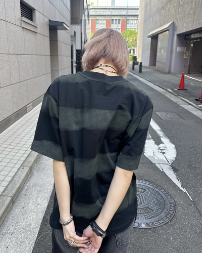 グラデーションボーダーTシャツ KM7133