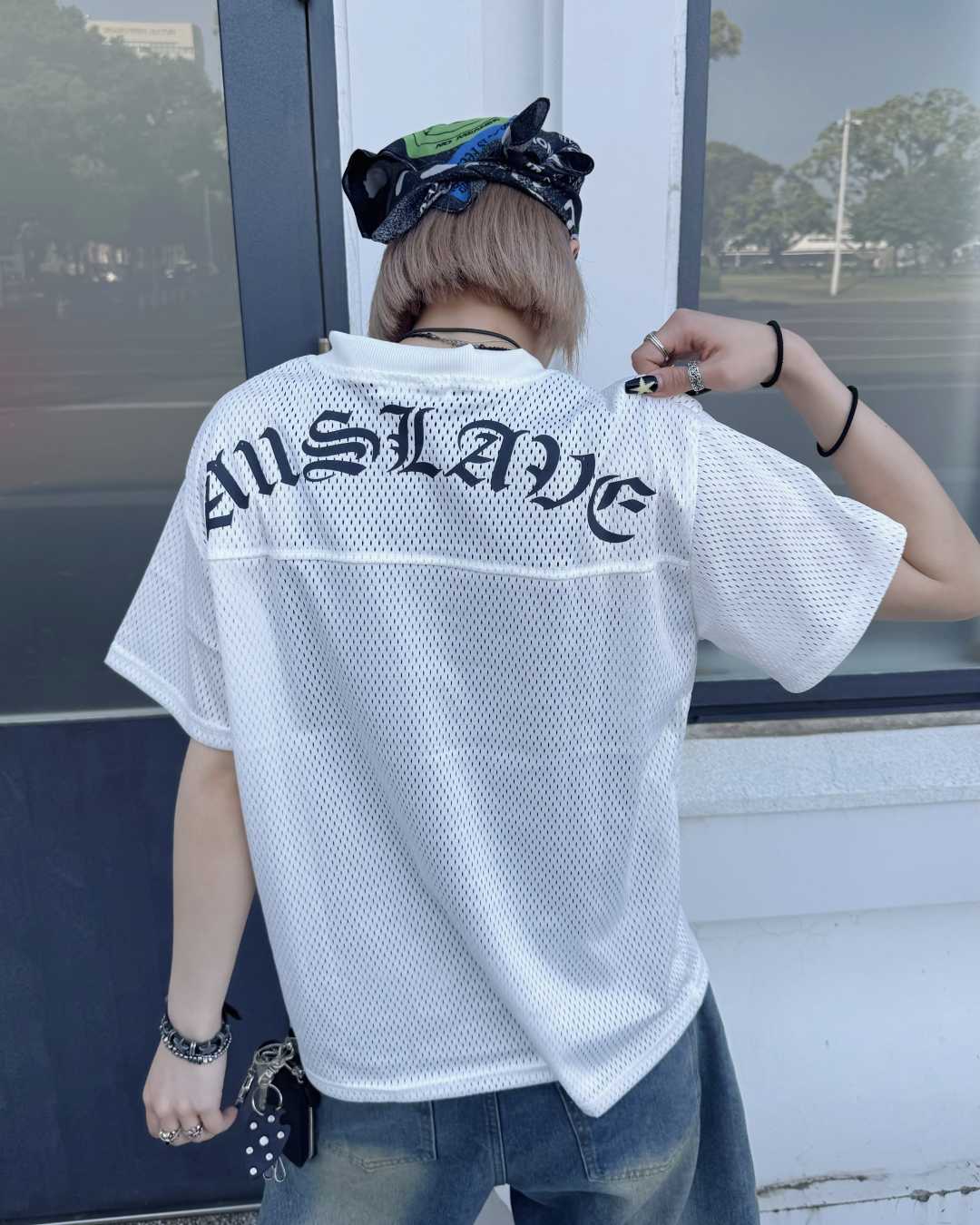 ナンバーメッシュTシャツ KM7149