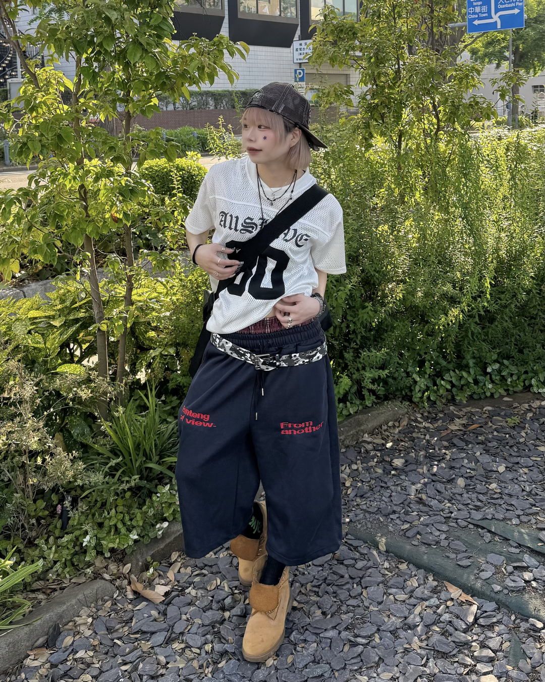 ナンバーメッシュTシャツ KM7149