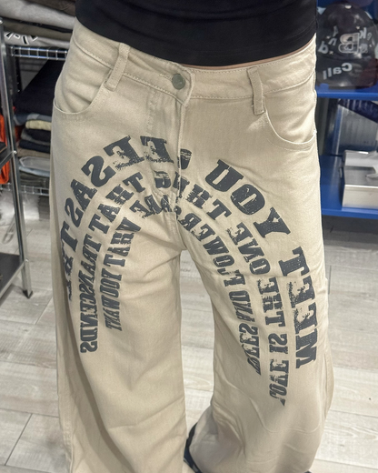 アーチロゴワイドパンツ KM7164