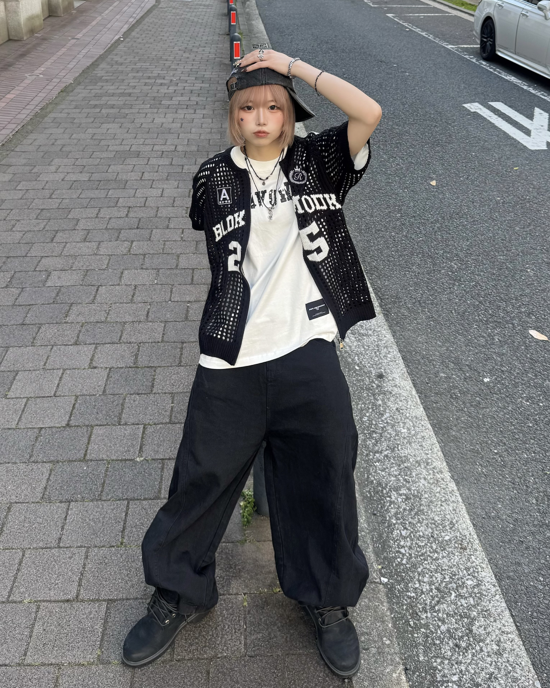 カーブデニムパンツ KM7176