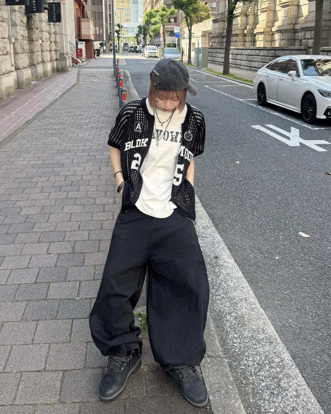 カーブデニムパンツ KM7176