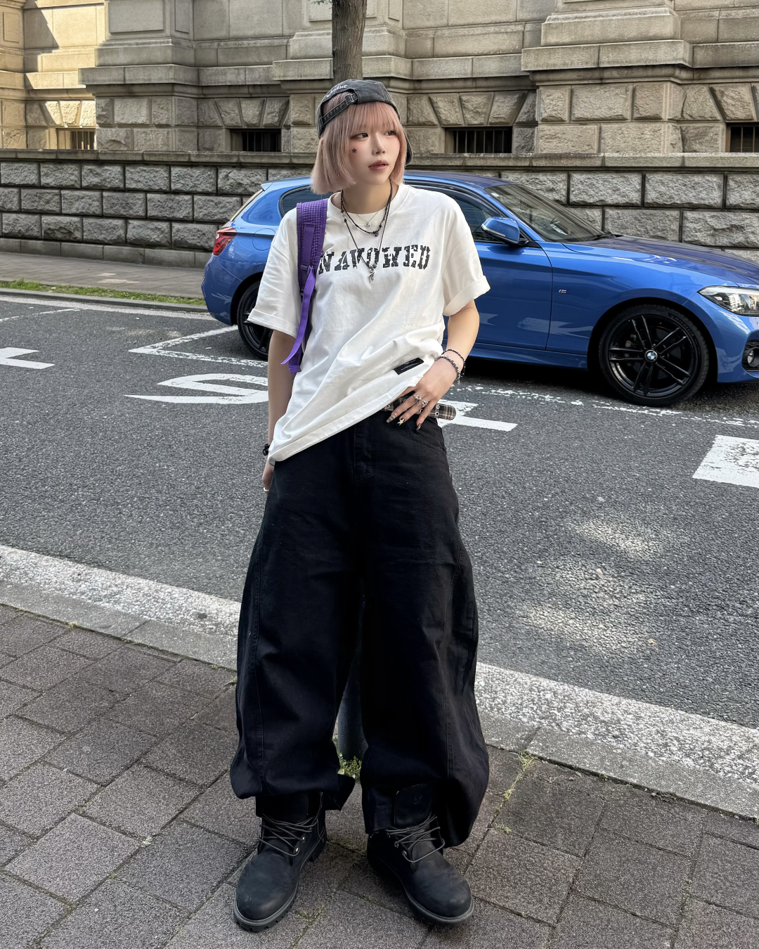 カーブデニムパンツ KM7176