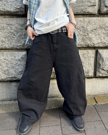 カーブデニムパンツ KM7176