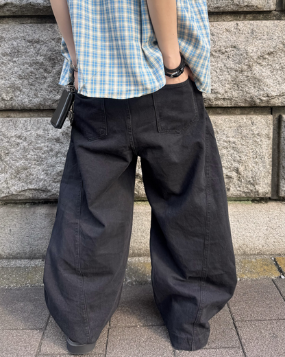 カーブデニムパンツ KM7176