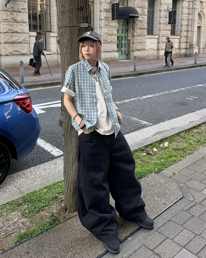カーブデニムパンツ KM7176