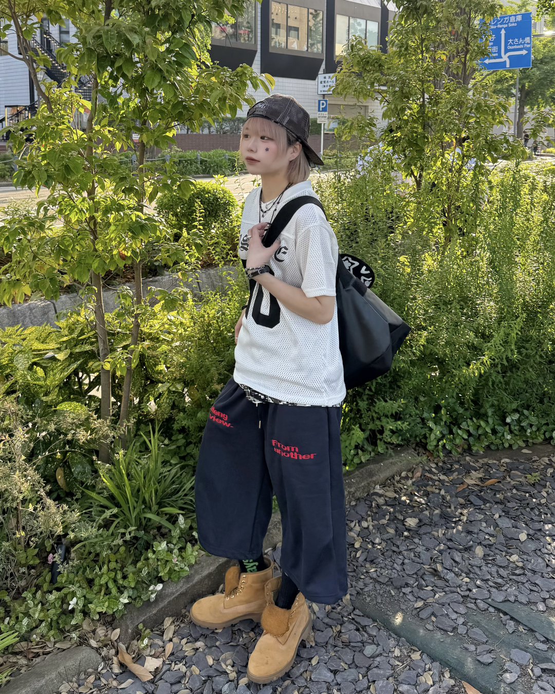 チェックレイヤードスウェットパンツ KM7178 – YOLO（ヨロ