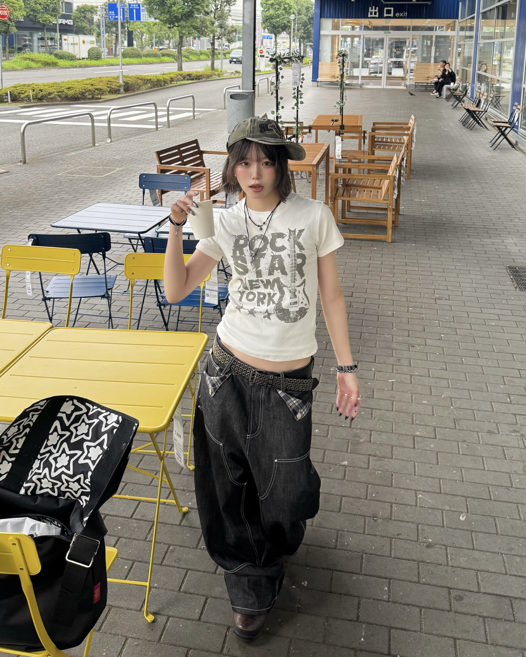 アメリカンフロントロゴTシャツ KM7183